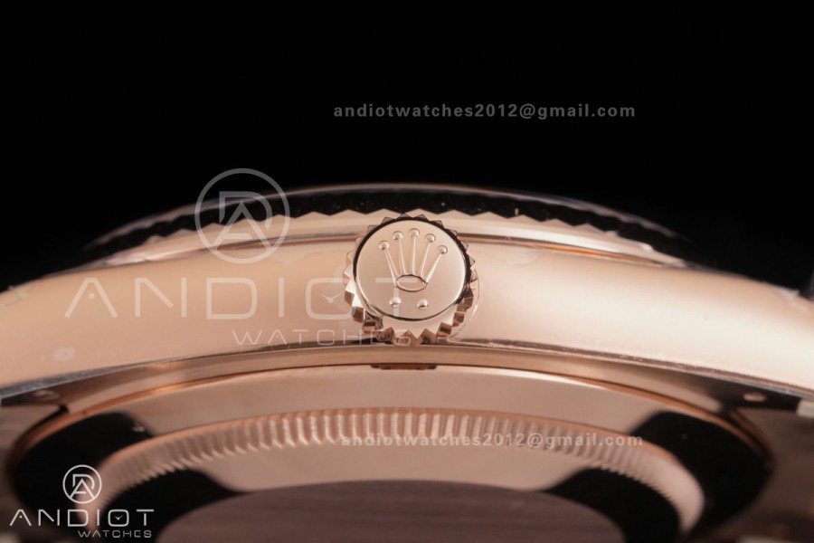  Day Date 40 RG 228235 RCF 1:1 Best Edition Drak Gray Roman Dial on President Bracelet VR3255 (211g)