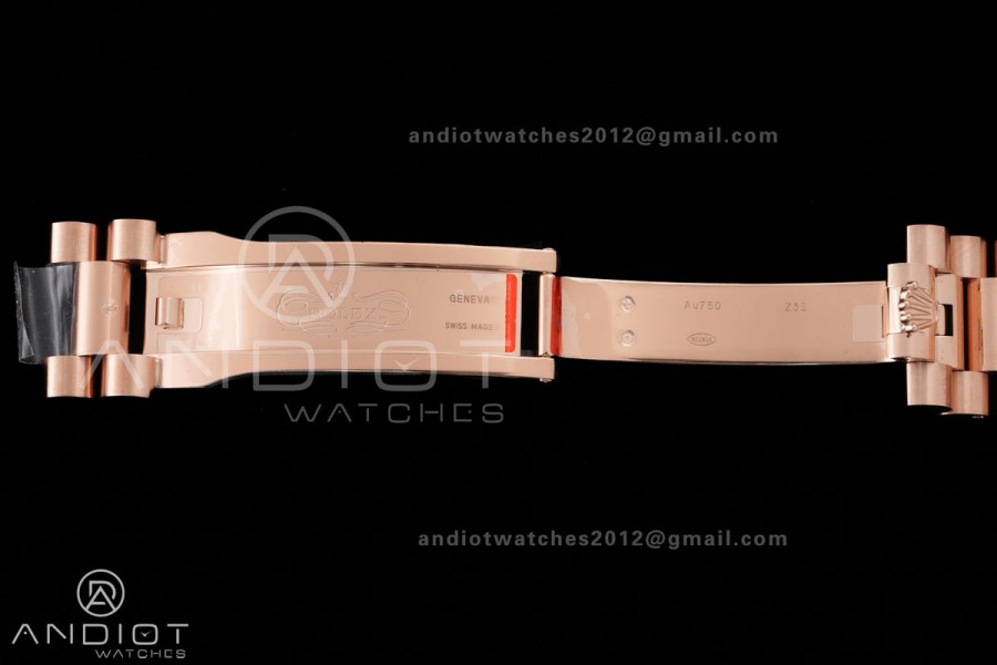  Day Date 40 RG 228235 RCF 1:1 Best Edition Drak Gray Roman Dial on President Bracelet VR3255 (211g)