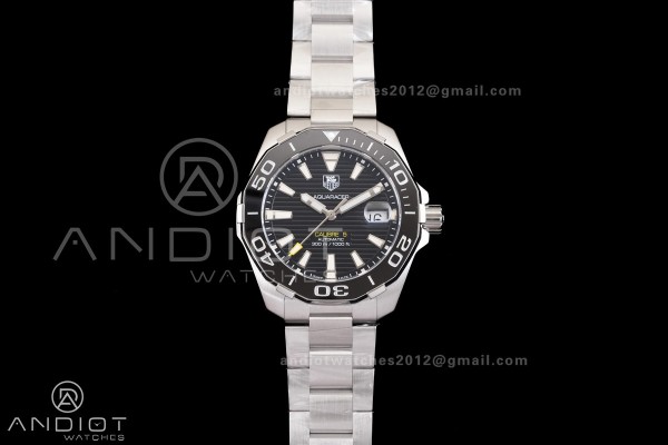 Aquaracer Caliber 5 41mm SS/SS Black Original Fact...