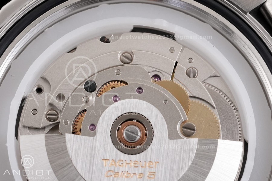 Aquaracer Caliber 5 41mm SS/SS Black Original Factory SW200