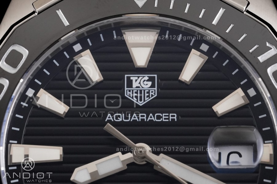 Aquaracer Caliber 5 41mm SS/SS Black Original Factory SW200