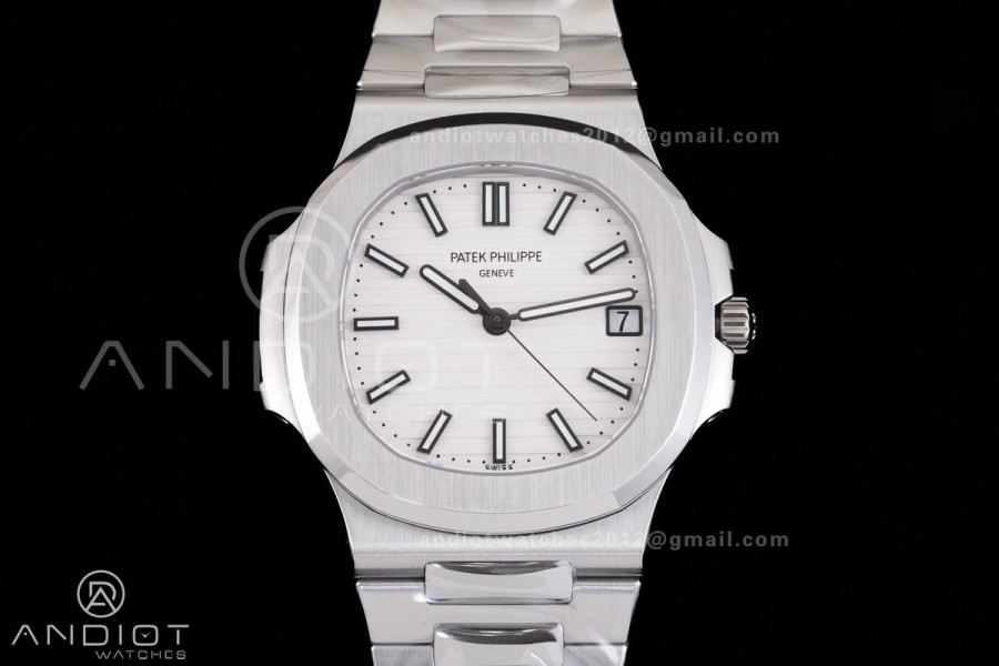 Nautilus 5711 DDF 1:1 Best Edition White Dial on SS Bracelet DD330 Super Clone
