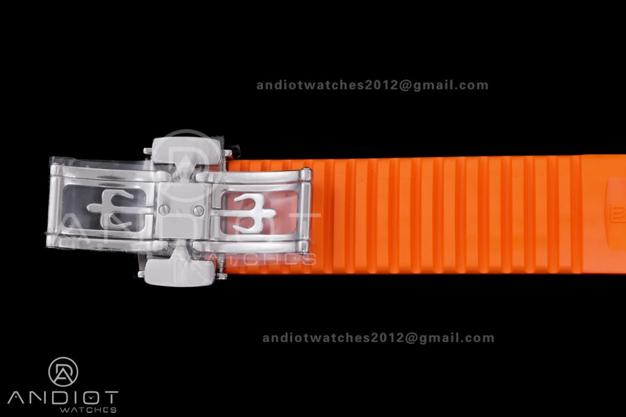 Aquanaut 5167 SS BBF 1:1 Best Edition Gray Dial on Orange Rubber Strap DD324 Super Clone