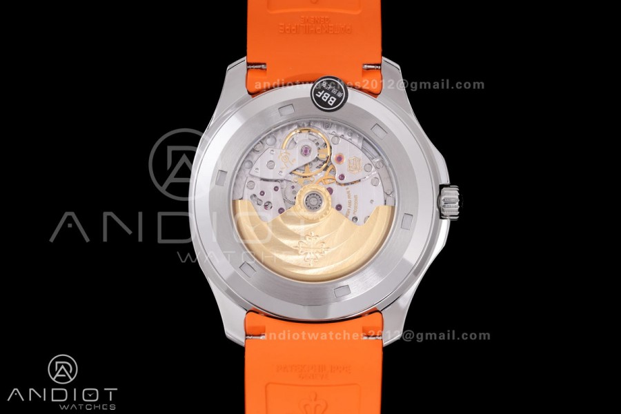 Aquanaut 5167 SS BBF 1:1 Best Edition Gray Dial on Orange Rubber Strap DD324 Super Clone