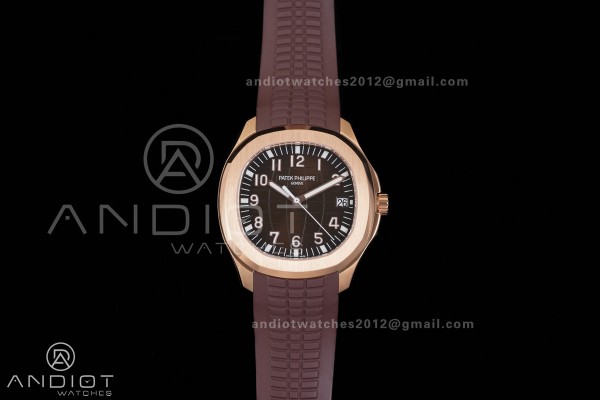 Aquanaut 5167 RG BBF 1:1 Best Edition Brown Dial o...