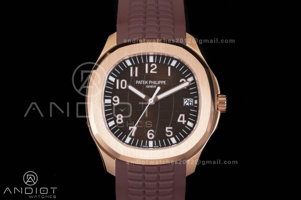 Aquanaut 5167 RG BBF 1:1 Best Edition Brown Dial o...