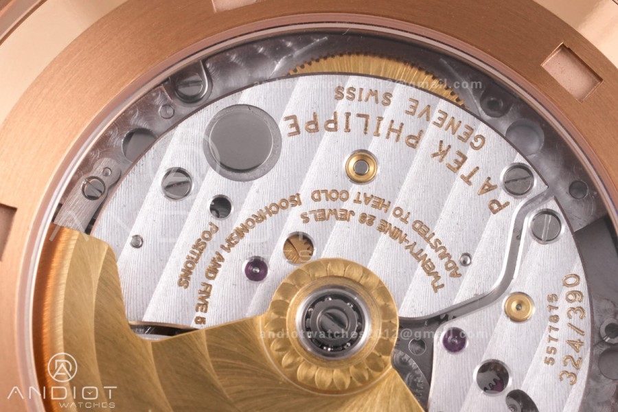 Aquanaut 5167 RG BBF 1:1 Best Edition Brown Dial on Brown Rubber Strap DD324 Super Clone