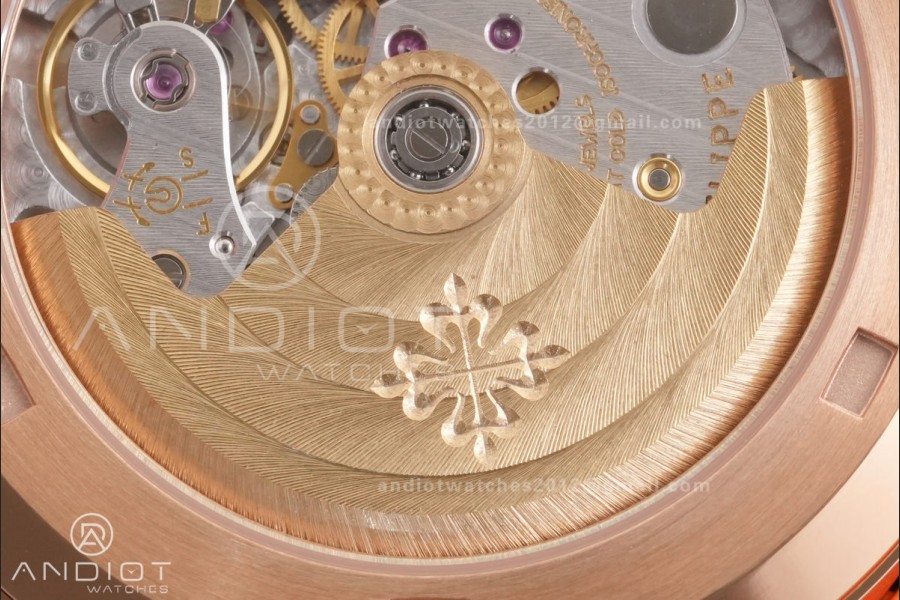 Aquanaut 5167 RG BBF 1:1 Best Edition Brown Dial on Orange Rubber Strap DD324 Super Clone