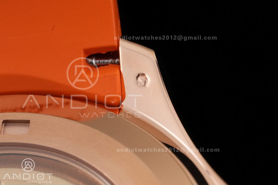 Aquanaut 5167 RG BBF 1:1 Best Edition Brown Dial on Orange Rubber Strap DD324 Super Clone