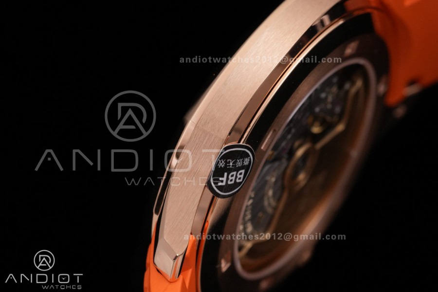 Aquanaut 5167 RG BBF 1:1 Best Edition Brown Dial on Orange Rubber Strap DD324 Super Clone