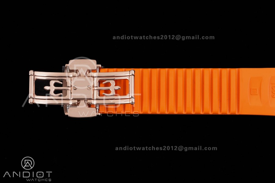 Aquanaut 5167 RG BBF 1:1 Best Edition Brown Dial on Orange Rubber Strap DD324 Super Clone