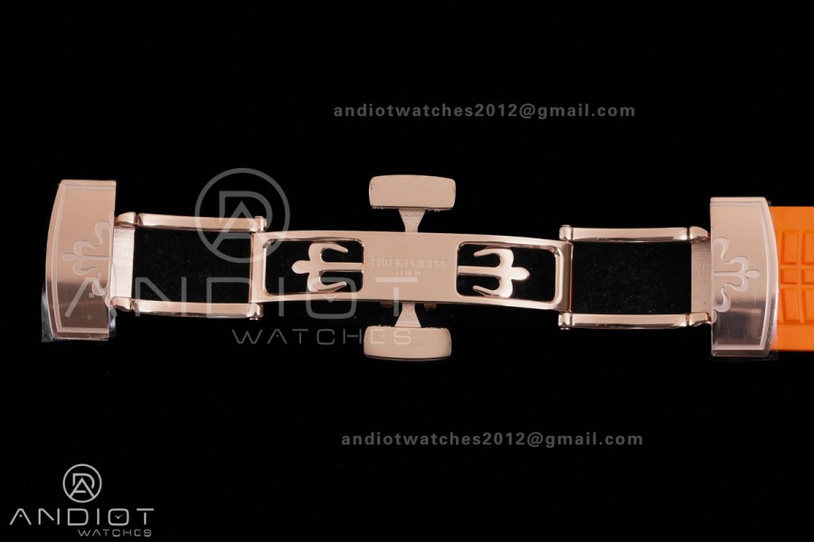 Aquanaut 5167 RG BBF 1:1 Best Edition Brown Dial on Orange Rubber Strap DD324 Super Clone