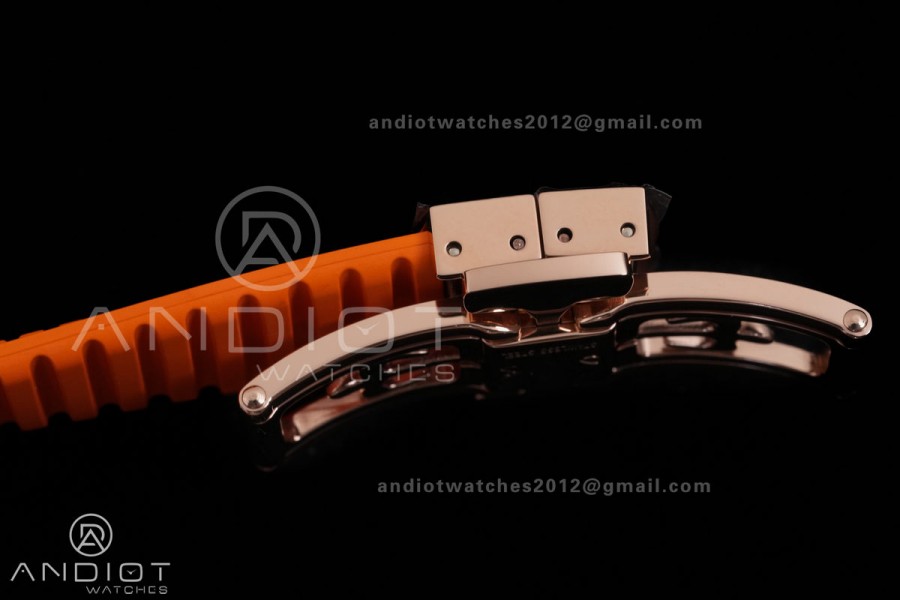 Aquanaut 5167 RG BBF 1:1 Best Edition Brown Dial on Orange Rubber Strap DD324 Super Clone