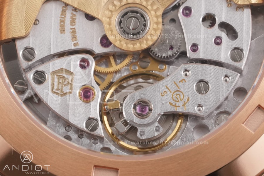 Aquanaut 5167 RG BBF 1:1 Best Edition Brown Dial on Orange Rubber Strap DD324 Super Clone