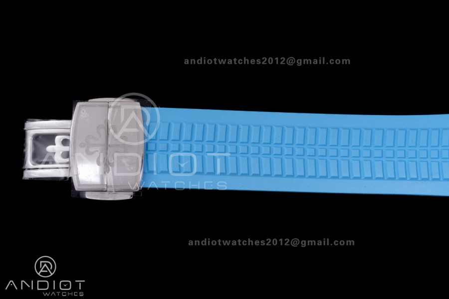 Aquanaut 5167 SS BBF 1:1 Best Edition Gray Dial on Blue Rubber Strap DD324 Super Clone