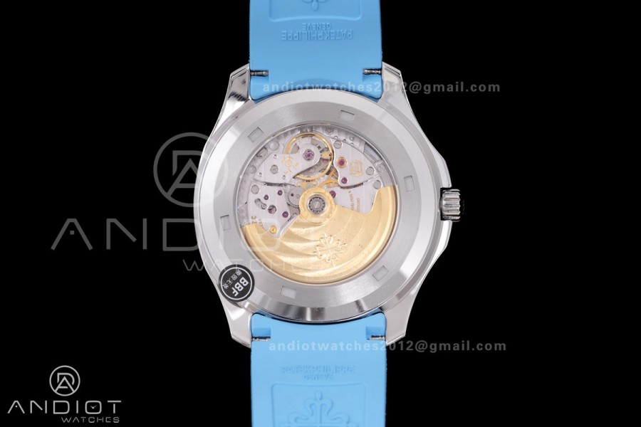 Aquanaut 5167 SS BBF 1:1 Best Edition Gray Dial on Blue Rubber Strap DD324 Super Clone