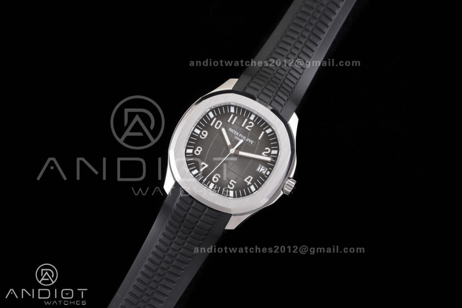 Aquanaut 5167 SS BBF 1:1 Best Edition Gray Dial on Black Rubber Strap DD324 Super Clone
