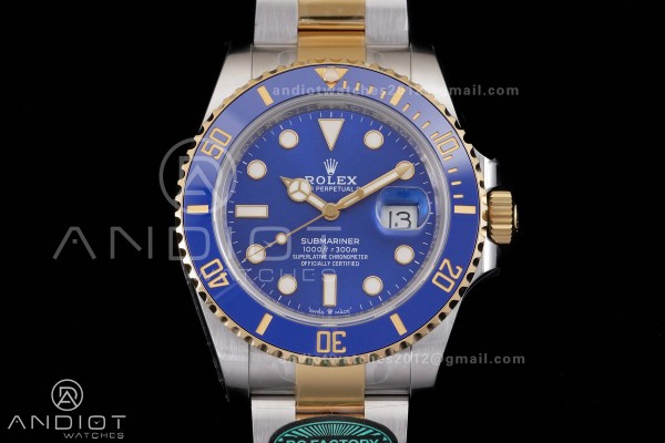 Submariner 126613LB RCF 1:1 Best Edition Blue Dial On SS/YG Bracelet SH3235 Gain Weight （176g）	