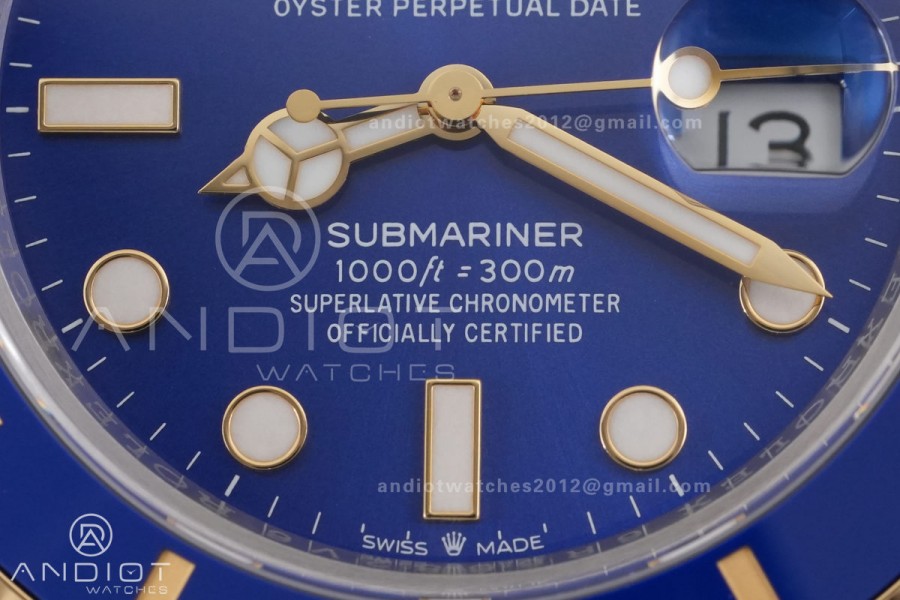 Submariner 126613LB RCF 1:1 Best Edition Blue Dial On SS/YG Bracelet SH3235 Gain Weight （176g）	