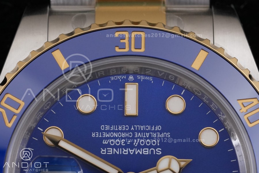 Submariner 126613LB RCF 1:1 Best Edition Blue Dial On SS/YG Bracelet SH3235 Gain Weight （176g）	