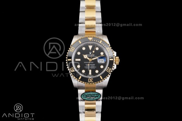 Submariner 126613LN  RCF 1:1 Best Edition Black Dial On SS/YG Bracelet SH3235 Gain Weight （176g）