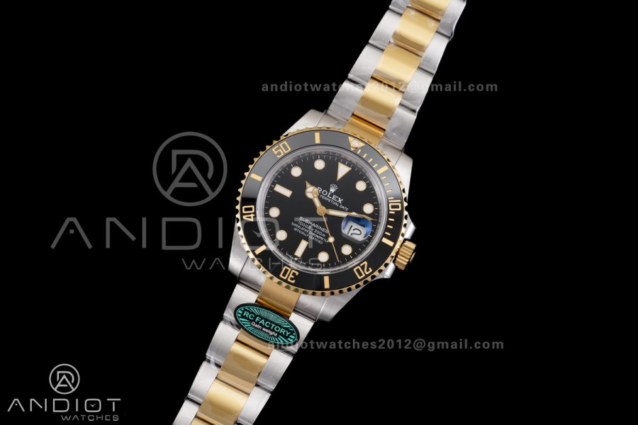 Submariner 126613LN  RCF 1:1 Best Edition Black Dial On SS/YG Bracelet SH3235 Gain Weight （176g）