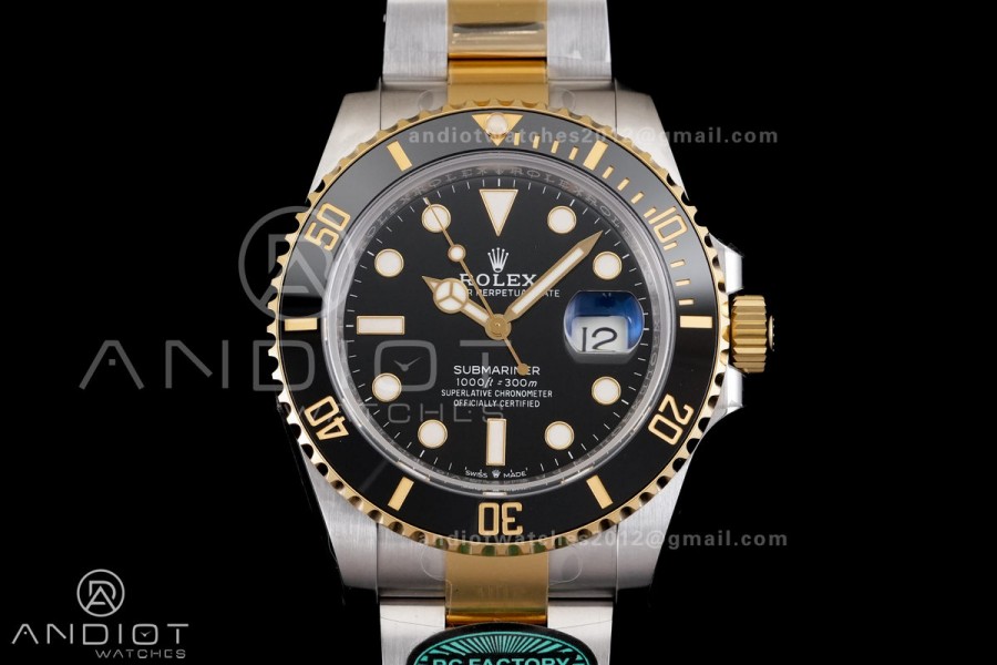 Submariner 126613LN  RCF 1:1 Best Edition Black Dial On SS/YG Bracelet SH3235 Gain Weight （176g）