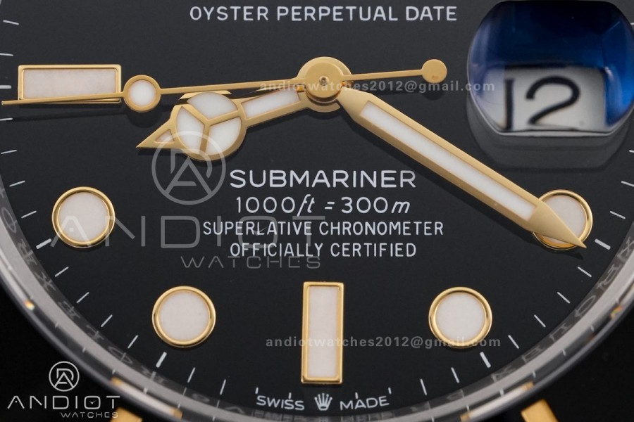 Submariner 126613LN  RCF 1:1 Best Edition Black Dial On SS/YG Bracelet SH3235 Gain Weight （176g）