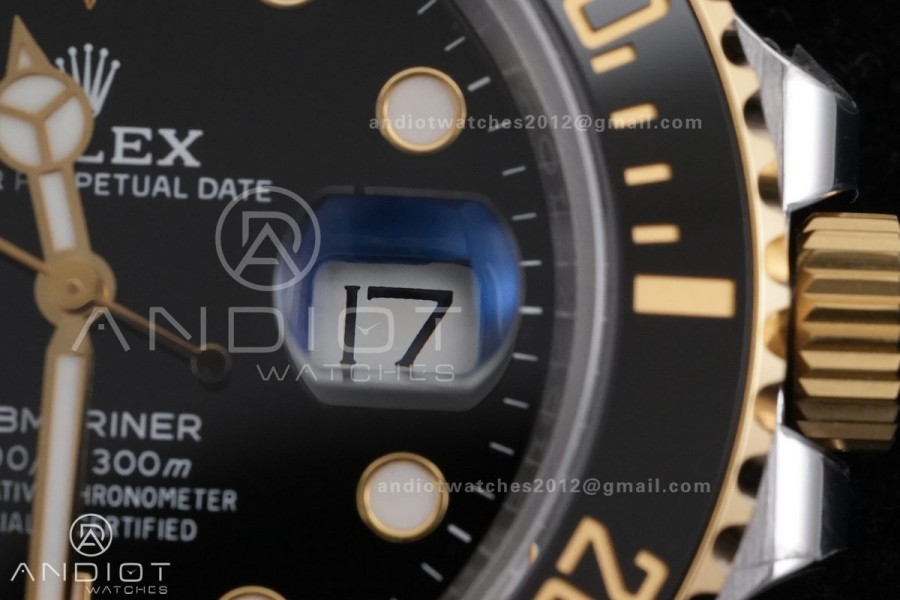 Submariner 126613LN  RCF 1:1 Best Edition Black Dial On SS/YG Bracelet SH3235 Gain Weight （176g）