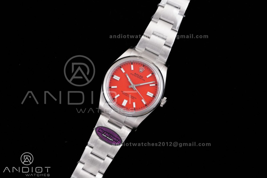 Oyster Perpetual 126000 36mm RCF 1:1 Best Edition 904L Steel Red Dial VR3230