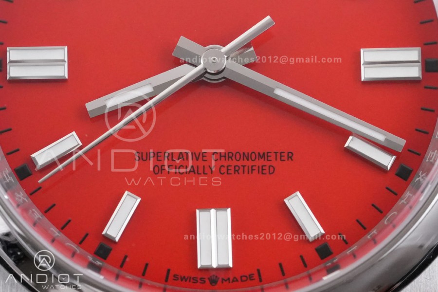Oyster Perpetual 126000 36mm RCF 1:1 Best Edition 904L Steel Red Dial VR3230