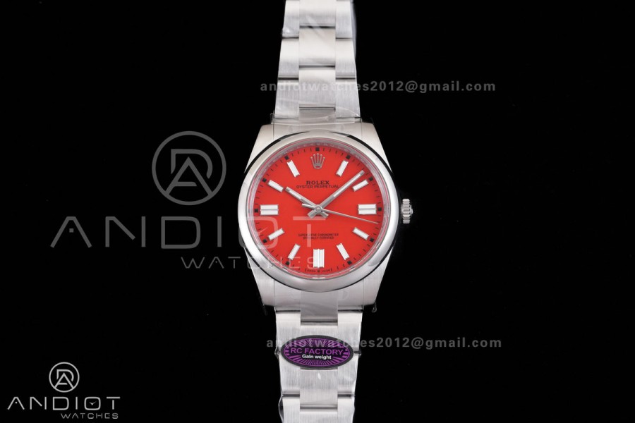 Oyster Perpetual 124300 41mm RCF 1:1 Best Edition 904L Steel Red Dial VR3230