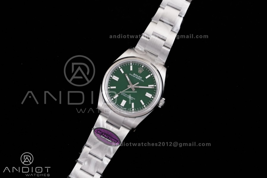 Oyster Perpetual 126000 36mm RCF 1:1 Best Edition 904L Steel Green Dial VR3230