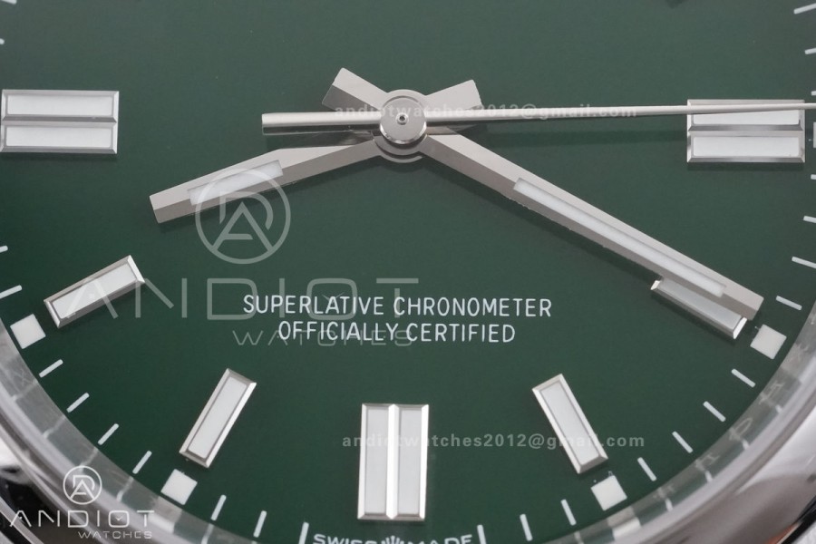 Oyster Perpetual 126000 36mm RCF 1:1 Best Edition 904L Steel Green Dial VR3230