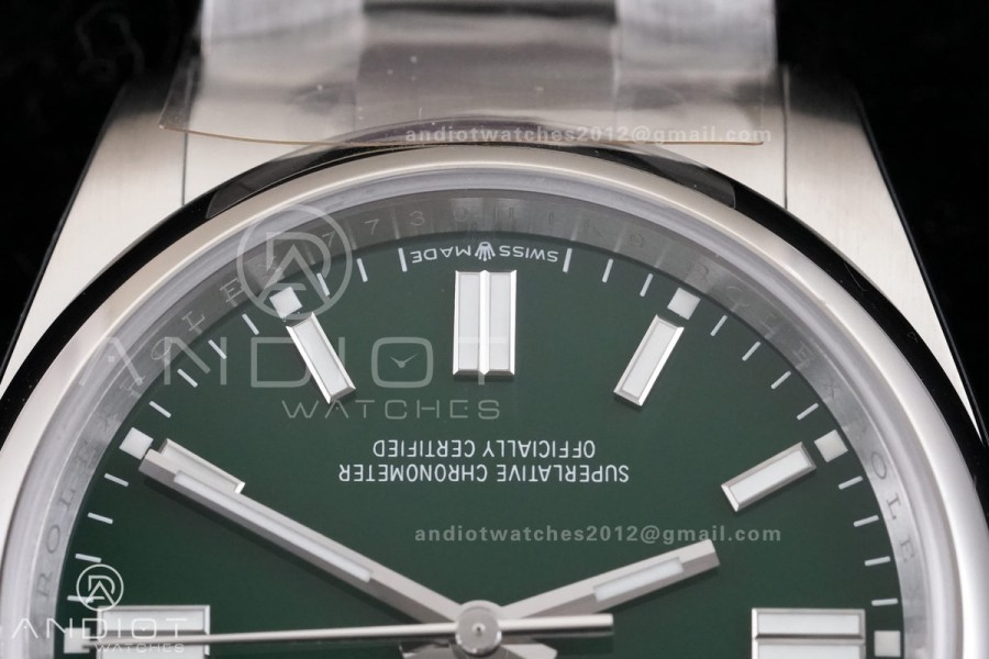 Oyster Perpetual 126000 36mm RCF 1:1 Best Edition 904L Steel Green Dial VR3230