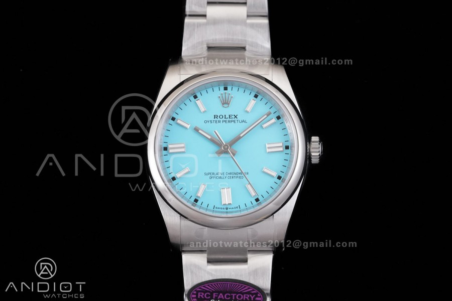 Oyster Perpetual 126000 36mm RCF 1:1 Best Edition 904L Steel Tiffany Blue Dial VR3230