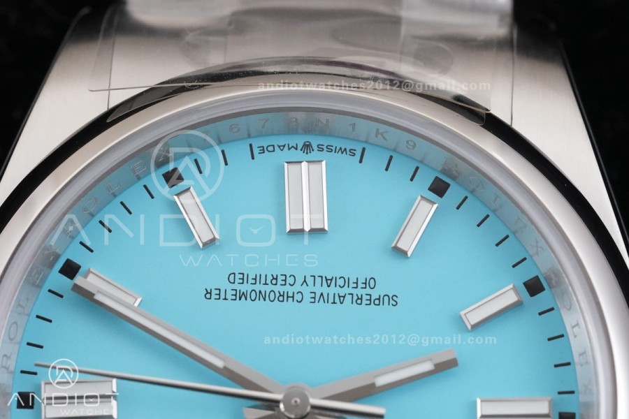 Oyster Perpetual 126000 36mm RCF 1:1 Best Edition 904L Steel Tiffany Blue Dial VR3230