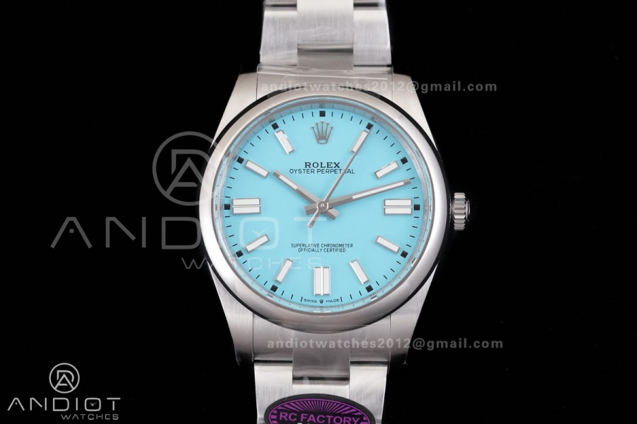 Oyster Perpetual 124300 41mm RCF 1:1 Best Edition 904L Steel Tiffany Blue Dial VR3230