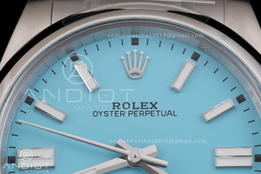 Oyster Perpetual 124300 41mm RCF 1:1 Best Edition 904L Steel Tiffany Blue Dial VR3230