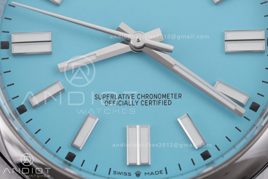 Oyster Perpetual 124300 41mm RCF 1:1 Best Edition 904L Steel Tiffany Blue Dial VR3230