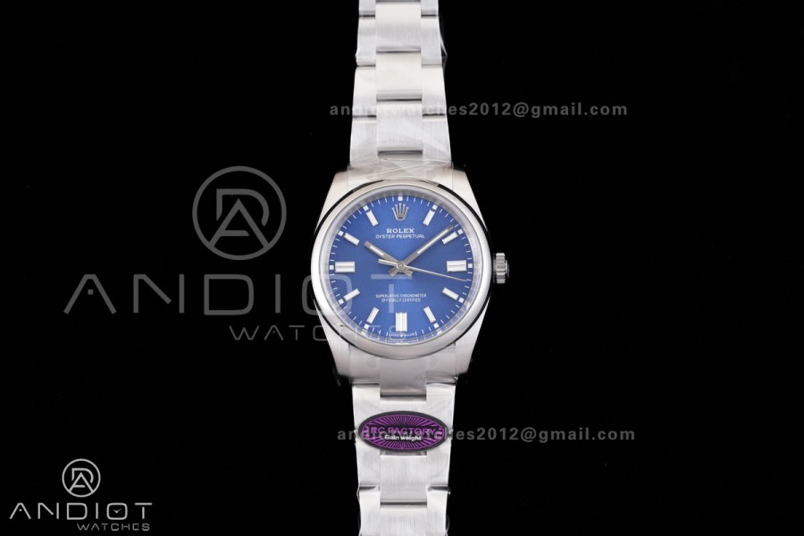 Oyster Perpetual 126000 36mm RCF 1:1 Best Edition 904L Steel Blue Dial VR3230
