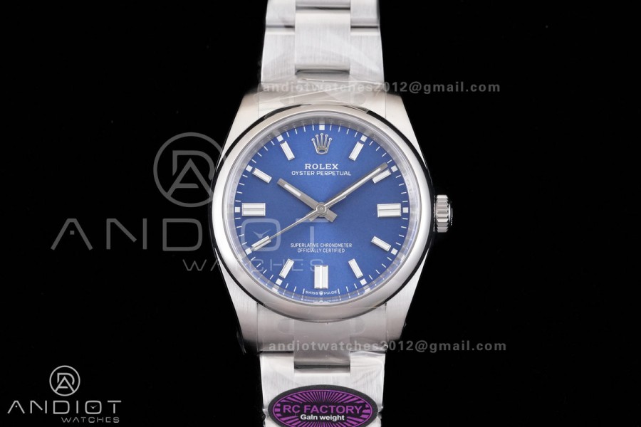 Oyster Perpetual 126000 36mm RCF 1:1 Best Edition 904L Steel Blue Dial VR3230