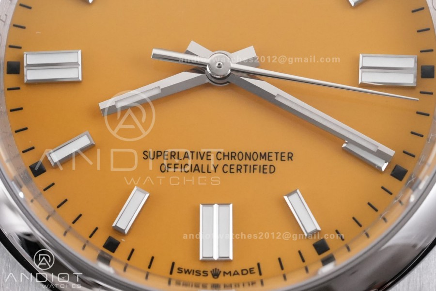 Oyster Perpetual 126000 36mm RCF 1:1 Best Edition 904L Steel Yellow Dial VR3230