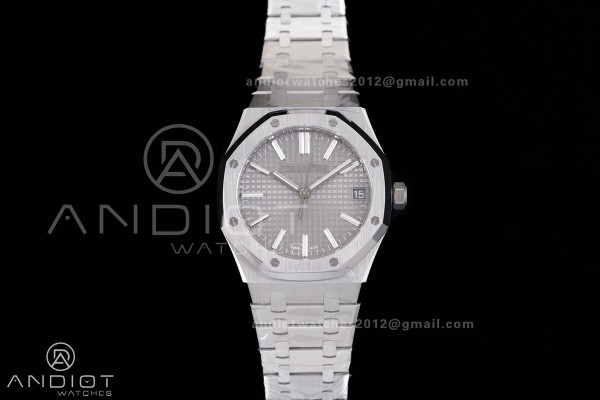 Royal Oak 15510 SS TOP 1:1 Best Edition Grey Dial ...