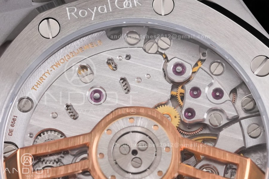 Royal Oak 15510 SS TOP 1:1 Best Edition Grey Dial on SS Bracelet SA4302 Super Clone