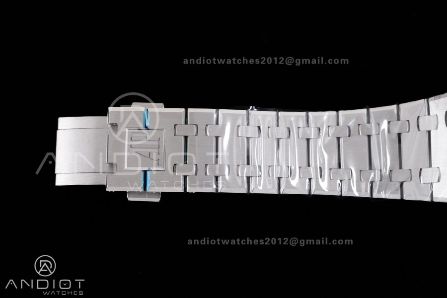 Royal Oak 15510 SS TOP 1:1 Best Edition Grey Dial on SS Bracelet SA4302 Super Clone