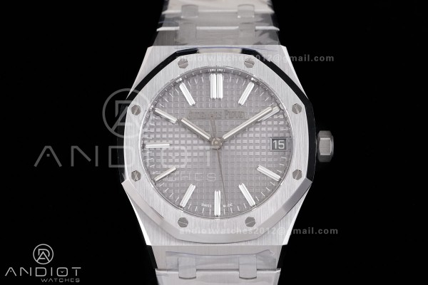 Royal Oak 15510 SS TOP 1:1 Best Edition Grey Dial ...