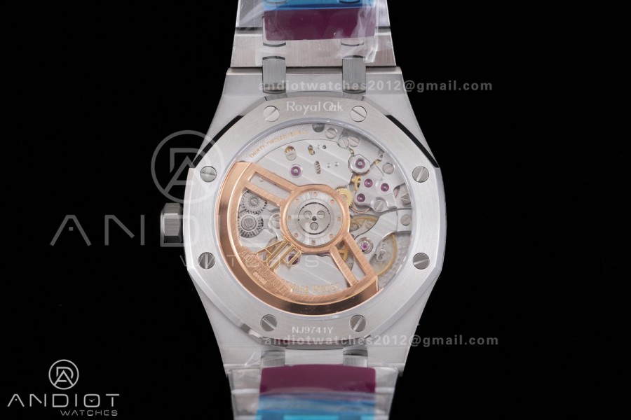 Royal Oak 15510 SS TOP 1:1 Best Edition Grey Dial on SS Bracelet SA4302 Super Clone