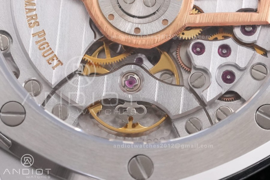 Royal Oak 15510 SS TOP 1:1 Best Edition Grey Dial on SS Bracelet SA4302 Super Clone