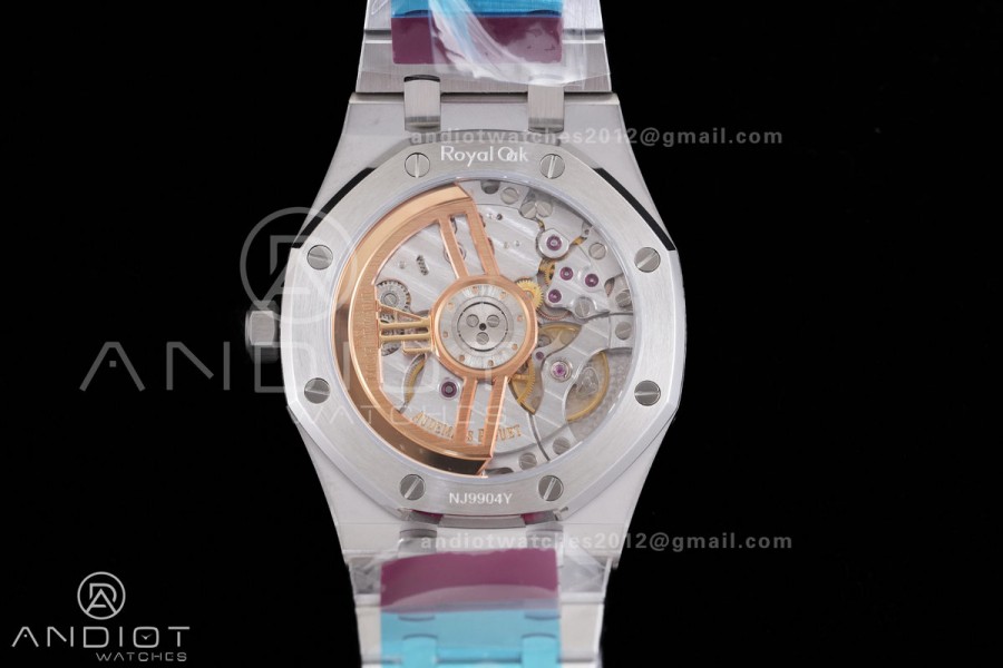 Royal Oak 15510 SS TOP 1:1 Best Edition Green Dial on SS Bracelet SA4302 Super Clone